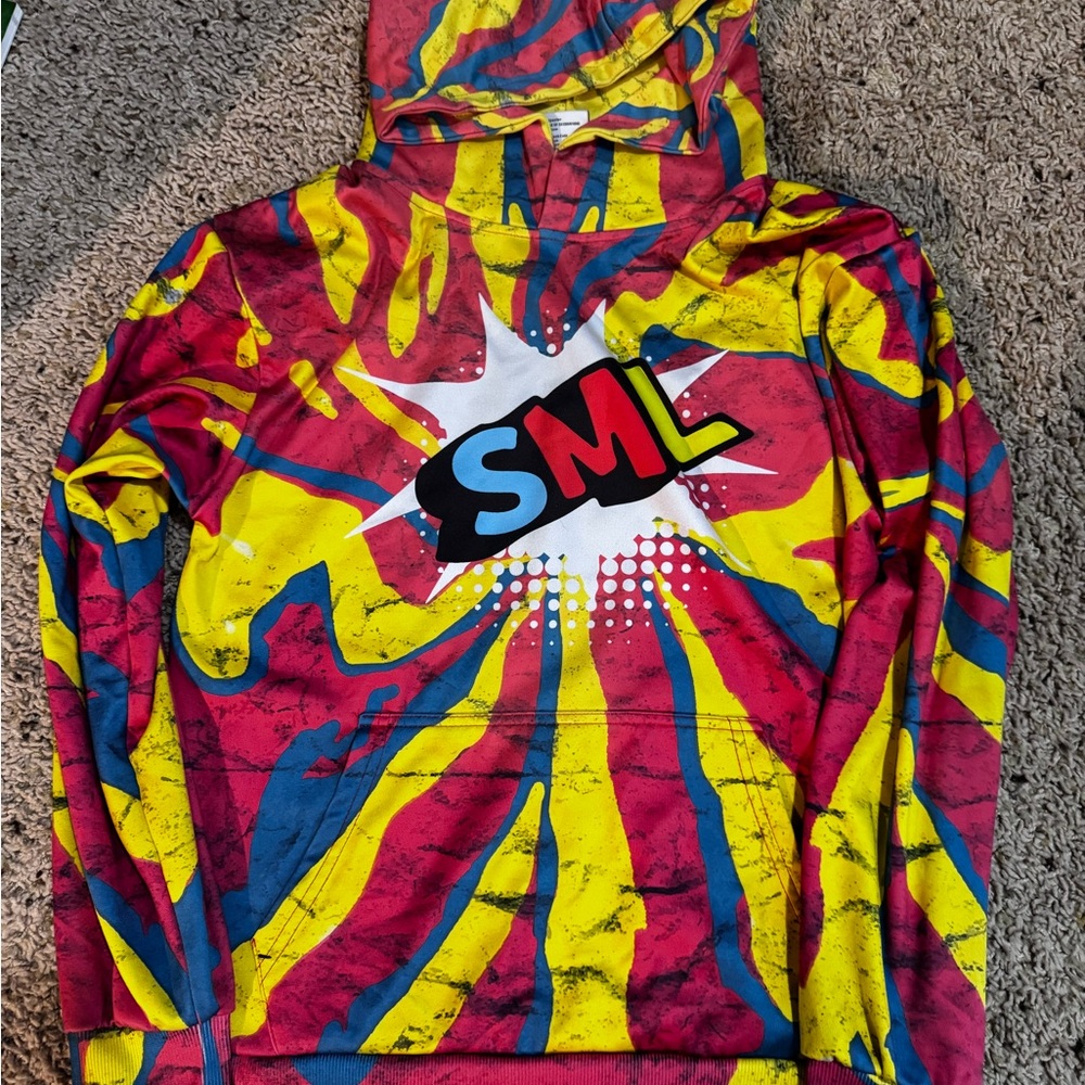 Colorful Graphic SML autographed Hoodie